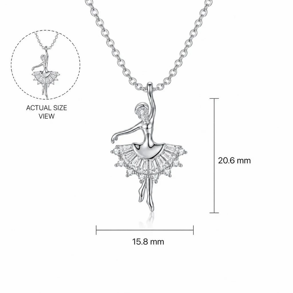 Ballerina Pendant Necklace