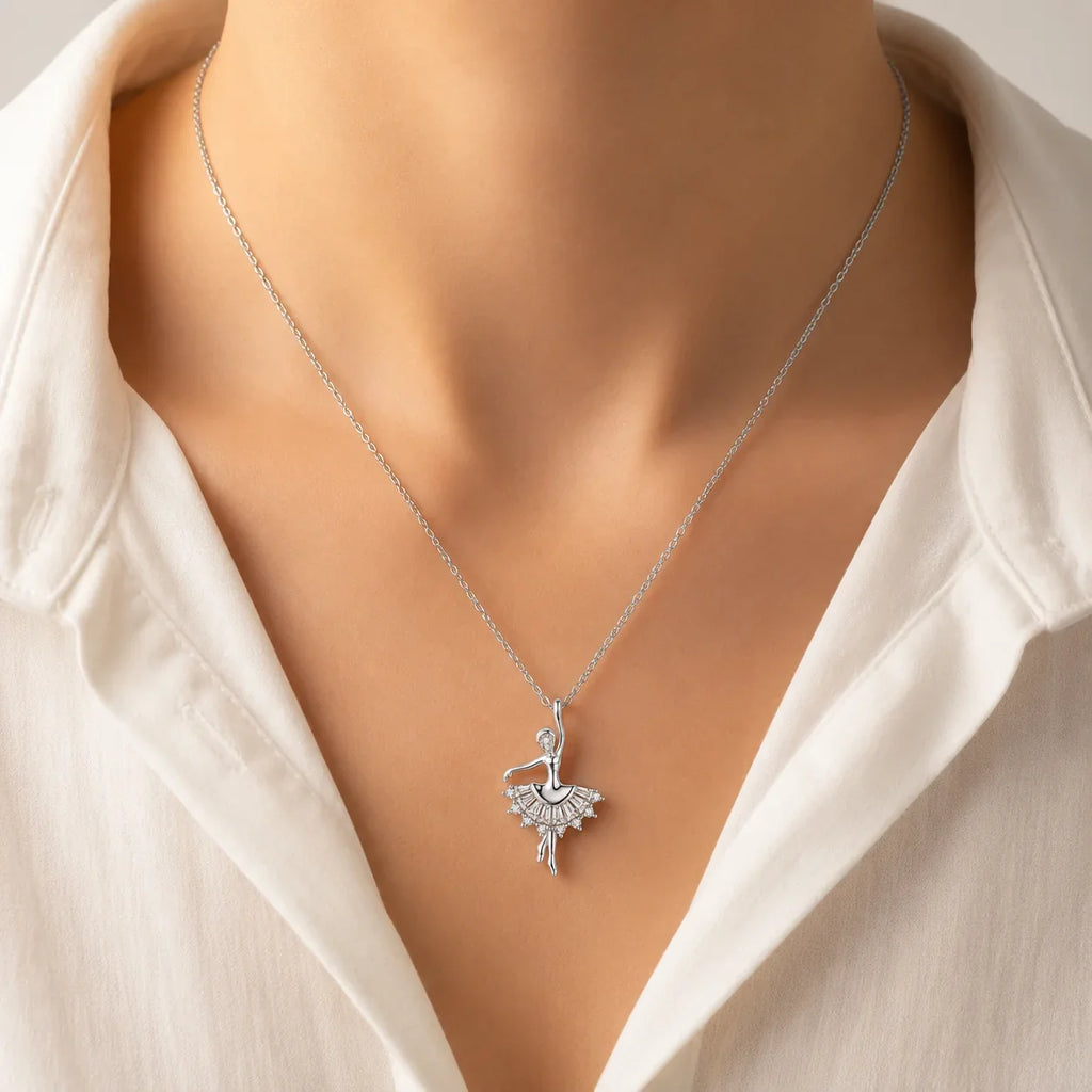 Ballerina Pendant Necklace