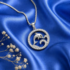 Dolphin Crystal Pendant Necklace