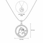 Dolphin Crystal Pendant Necklace