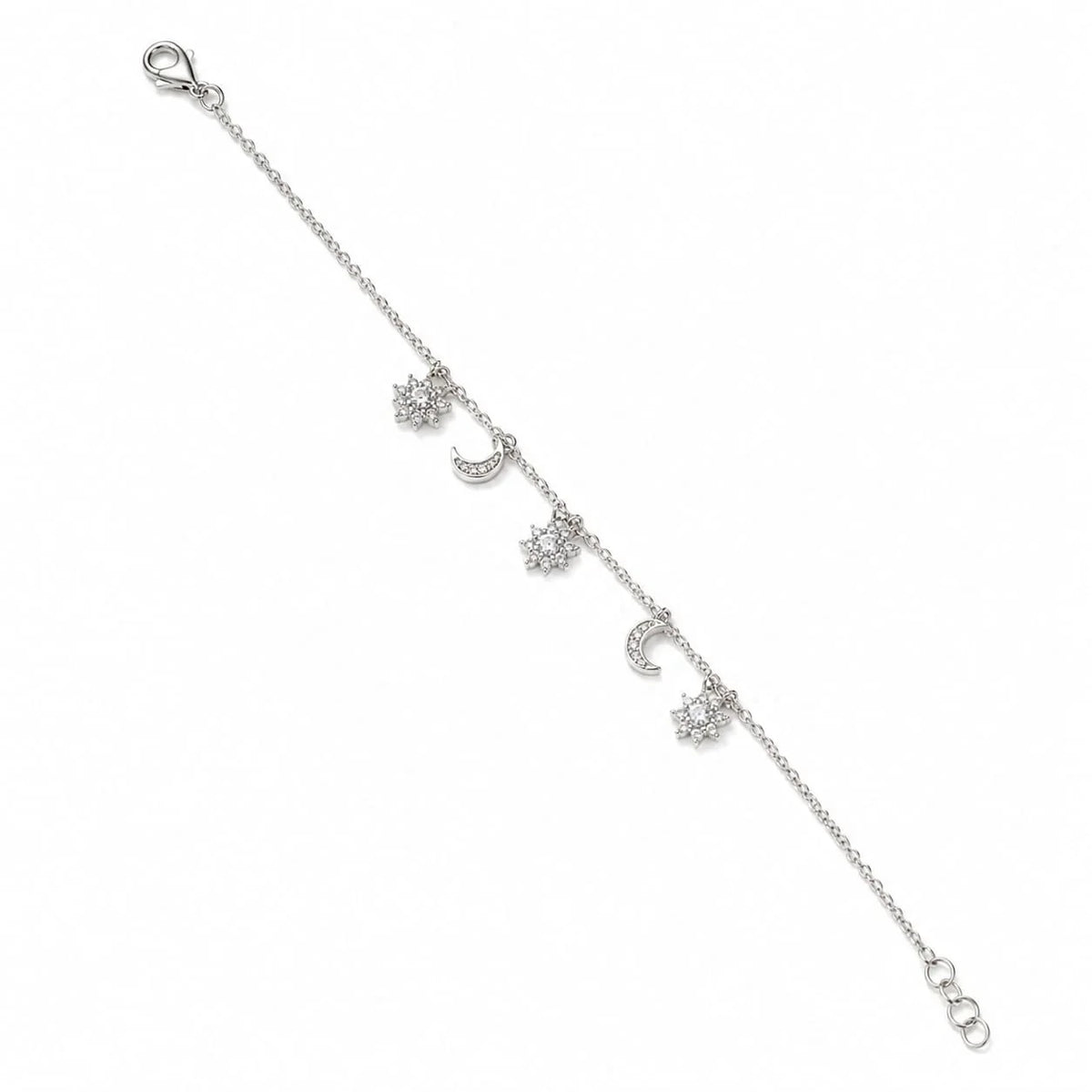 Celestial Moon & Star Charm Bracelet