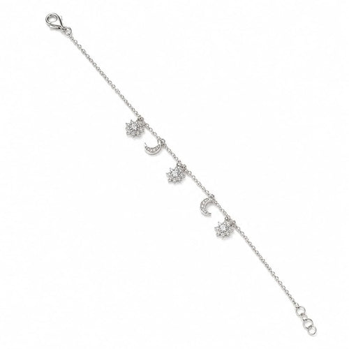 Celestial Moon & Star Charm Bracelet