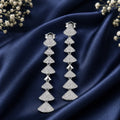 Geometric Tiered Drop Earrings