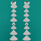 Geometric Tiered Drop Earrings