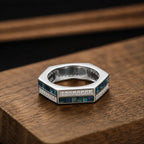 Hexagon Multi-Gemstone Statement Ring