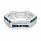 Hexagon Multi-Gemstone Statement Ring