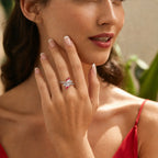 Red Enamel Butterfly Ring