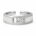 Solitaire Crystal Stone Ring