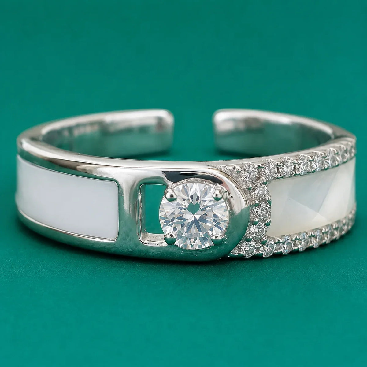 Solitaire Crystal Stone Ring