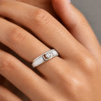 Solitaire Crystal Stone Ring