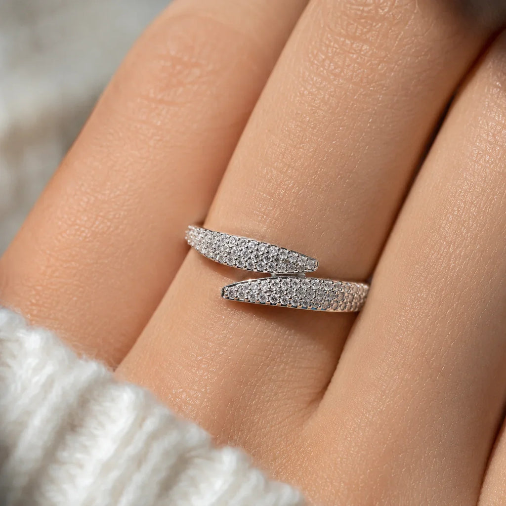 Pavé Bypass Ring