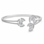 Crystal Studded Floral Bangle