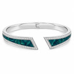 Blue Opal Open Cuff Bangle