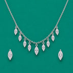 Marquise Crystal Drop Necklace & Earrings Set