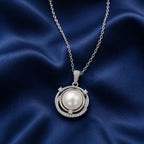 Pearl Halo Pendant Necklace
