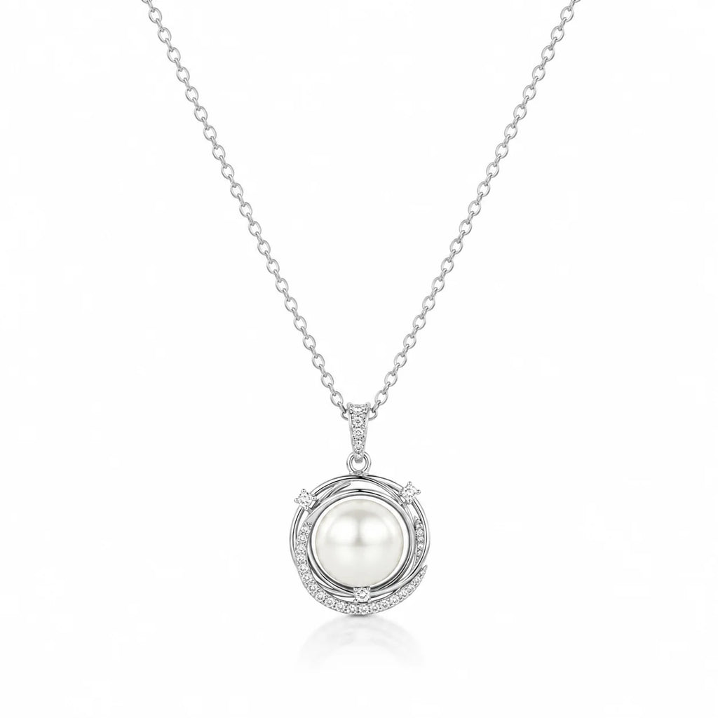 Pearl Halo Pendant Necklace