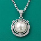 Pearl Halo Pendant Necklace