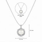 Pearl Halo Pendant Necklace