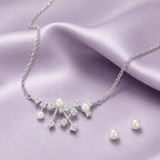 Pearl & Crystal Pendant Necklace