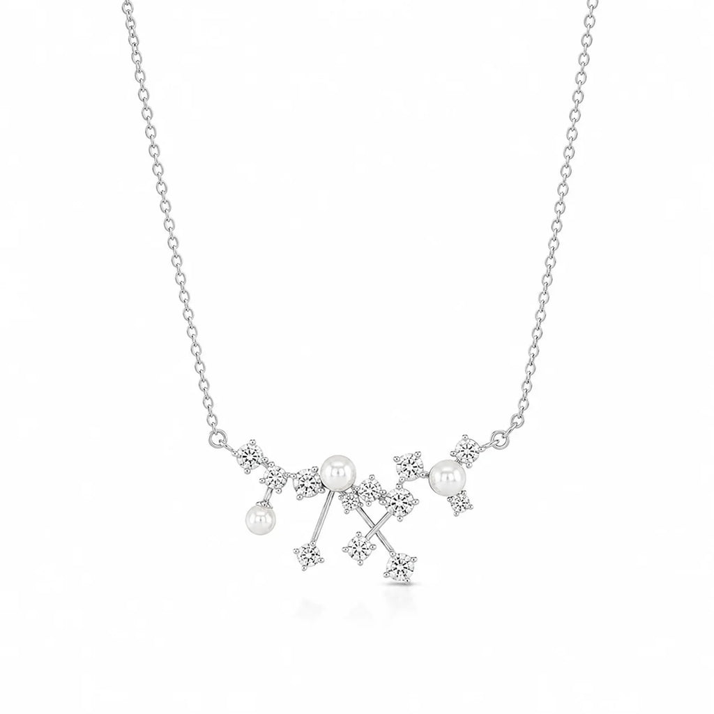 Pearl & Crystal Pendant Necklace
