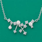 Pearl & Crystal Pendant Necklace