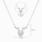 Crystal Heart Charm Chain Necklace