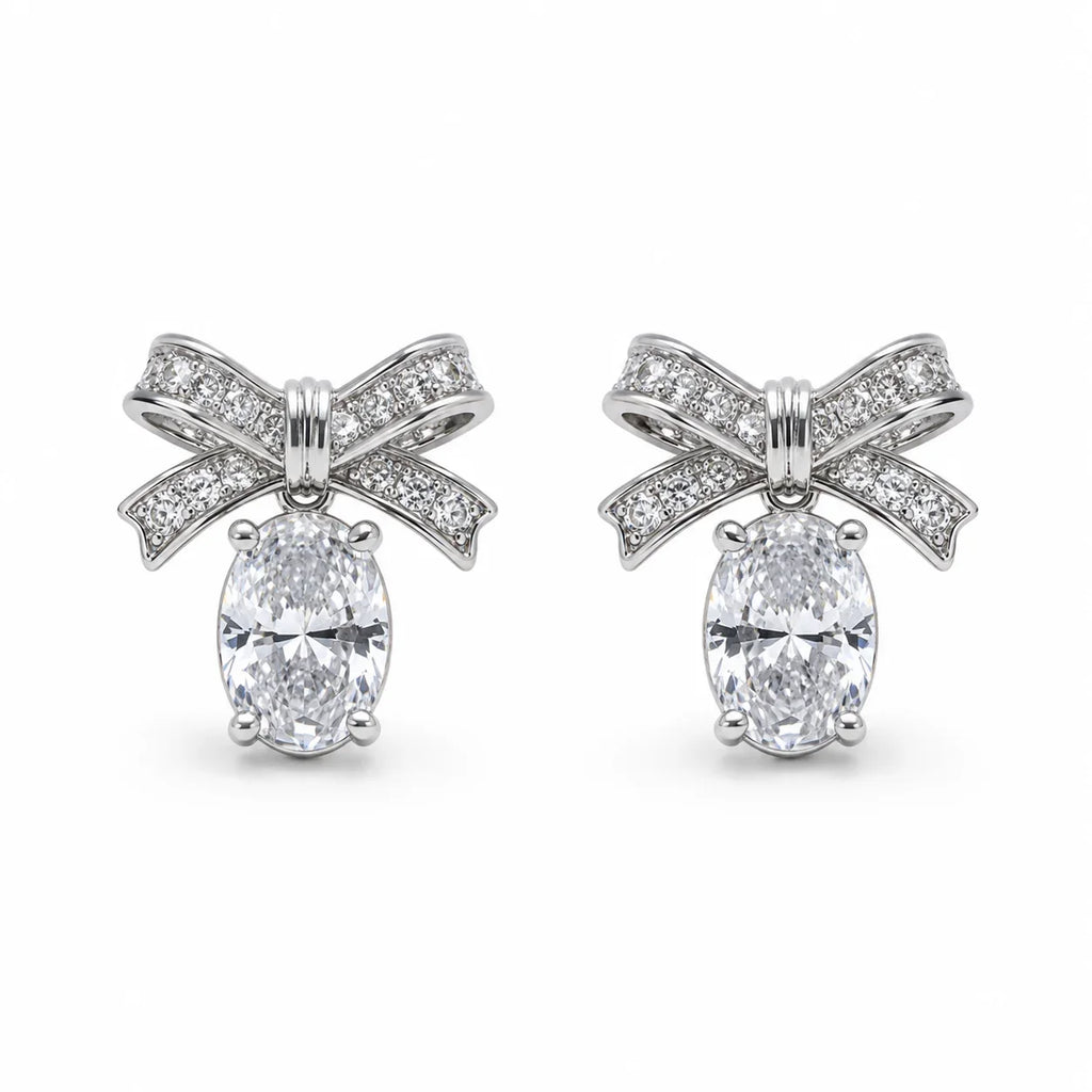 Crystal Butterfly Stud Earrings
