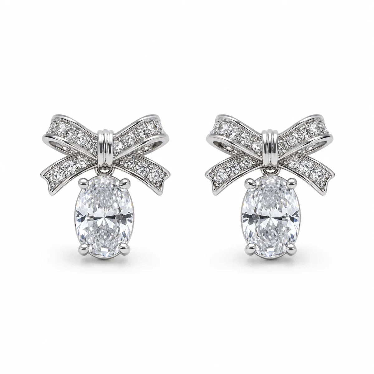 Crystal Butterfly Stud Earrings