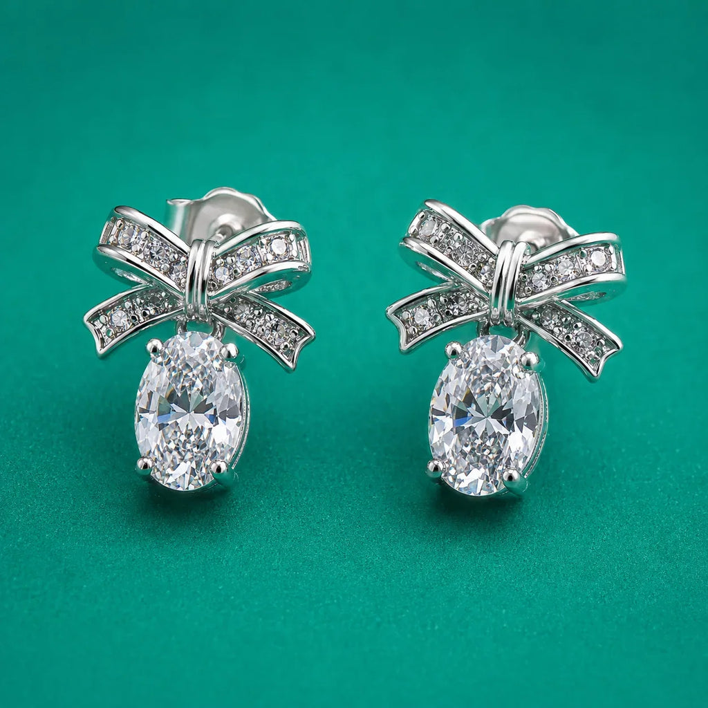 Crystal Butterfly Stud Earrings