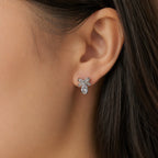 Crystal Butterfly Stud Earrings