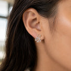 Rose Gold Butterfly Stud Earrings