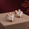 Sculpted Silver Stud Earrings