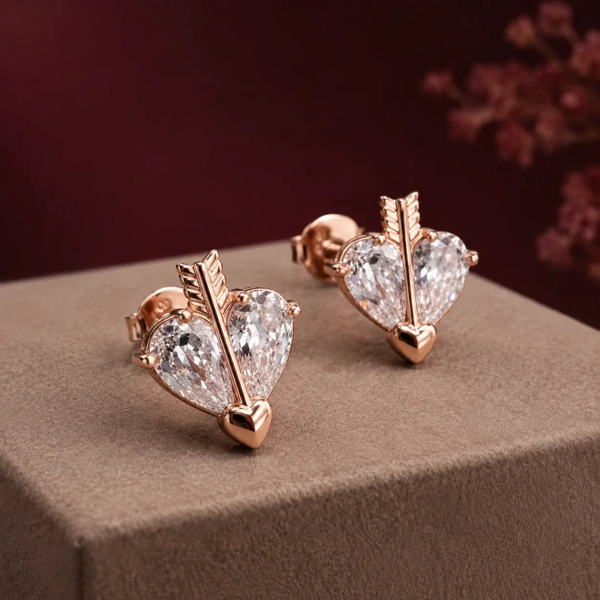 Sculpted Silver Stud Earrings