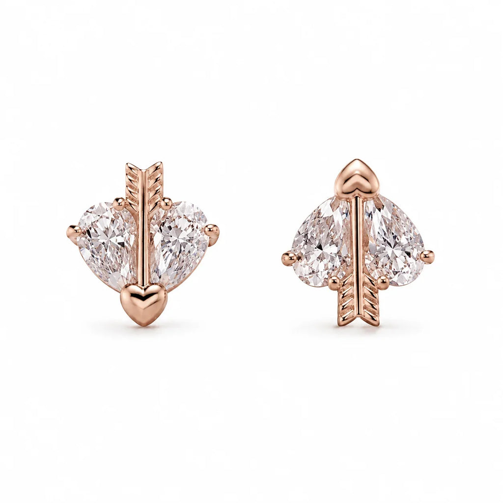 Sculpted Silver Stud Earrings