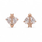 Sculpted Silver Stud Earrings