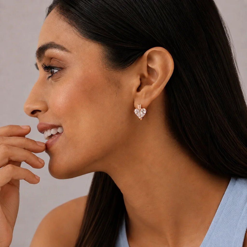 Sculpted Silver Stud Earrings