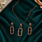 Malachite Oval Link Pendant Necklace - Kinsey Atelier 925 Sterling Silver
