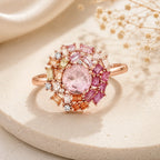 Multicolour Baguette Cocktail Ring - Kinsey Atelier 925 Sterling Silver