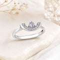 Crown Solitaire Ring - Kinsey Atelier 925 Sterling Silver