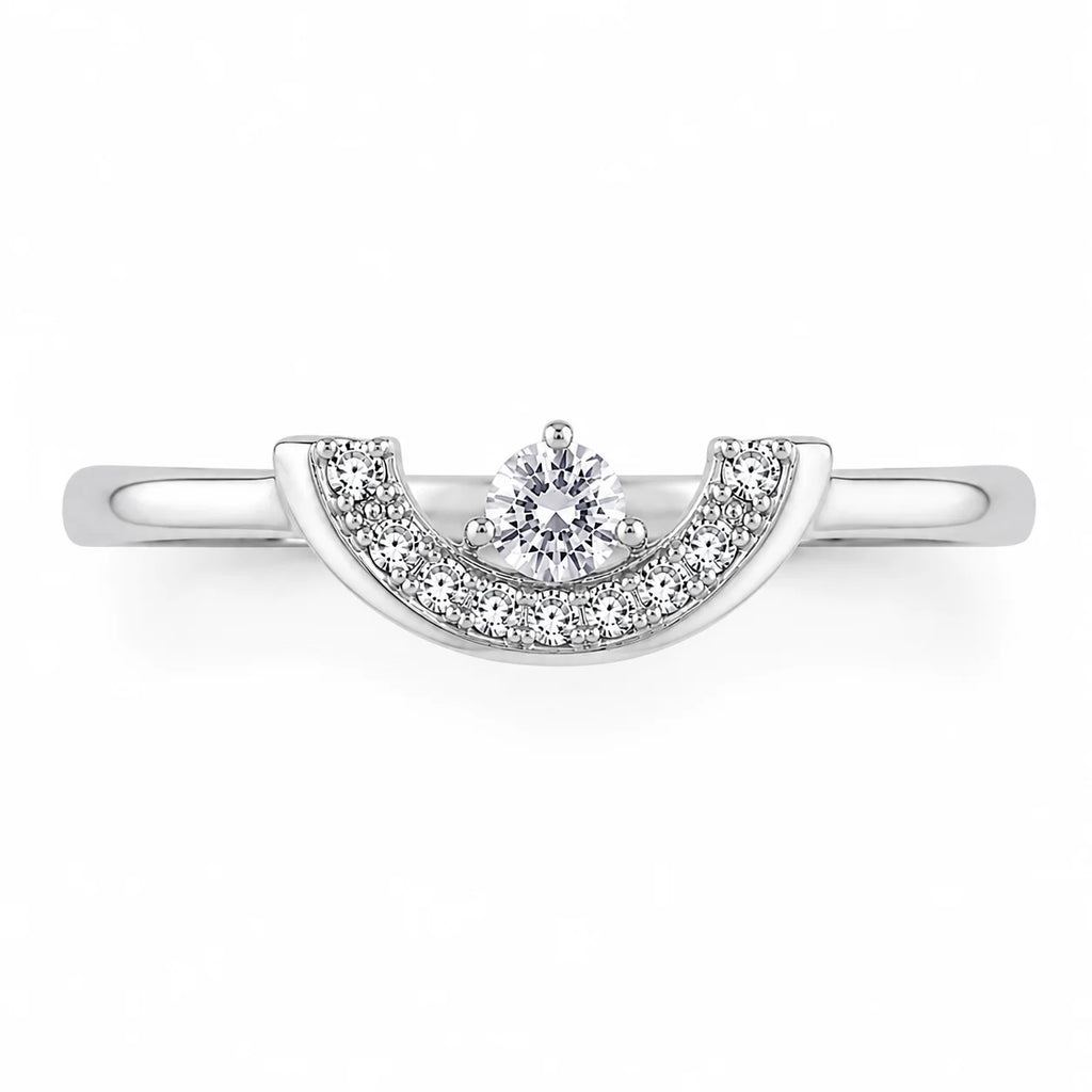 Crown Solitaire Ring - Kinsey Atelier 925 Sterling Silver