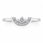 Crown Solitaire Ring - Kinsey Atelier 925 Sterling Silver
