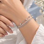 Triple Layer Chain Bracelet - Kinsey Atelier 925 Sterling Silver