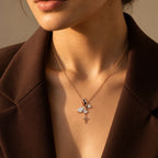 Rose Gold Fairy and Star Pendant Necklace